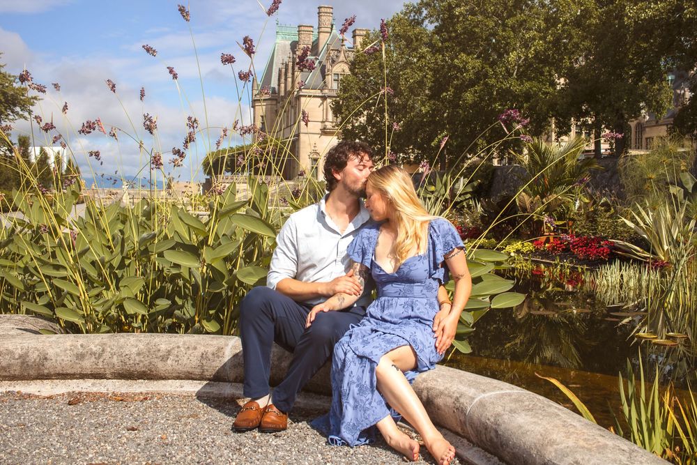 Asheville photographer, Asheville engagement photos, Biltmore Estate proposal, proposal photos, Biltmore engagement photo, surprise proposal
