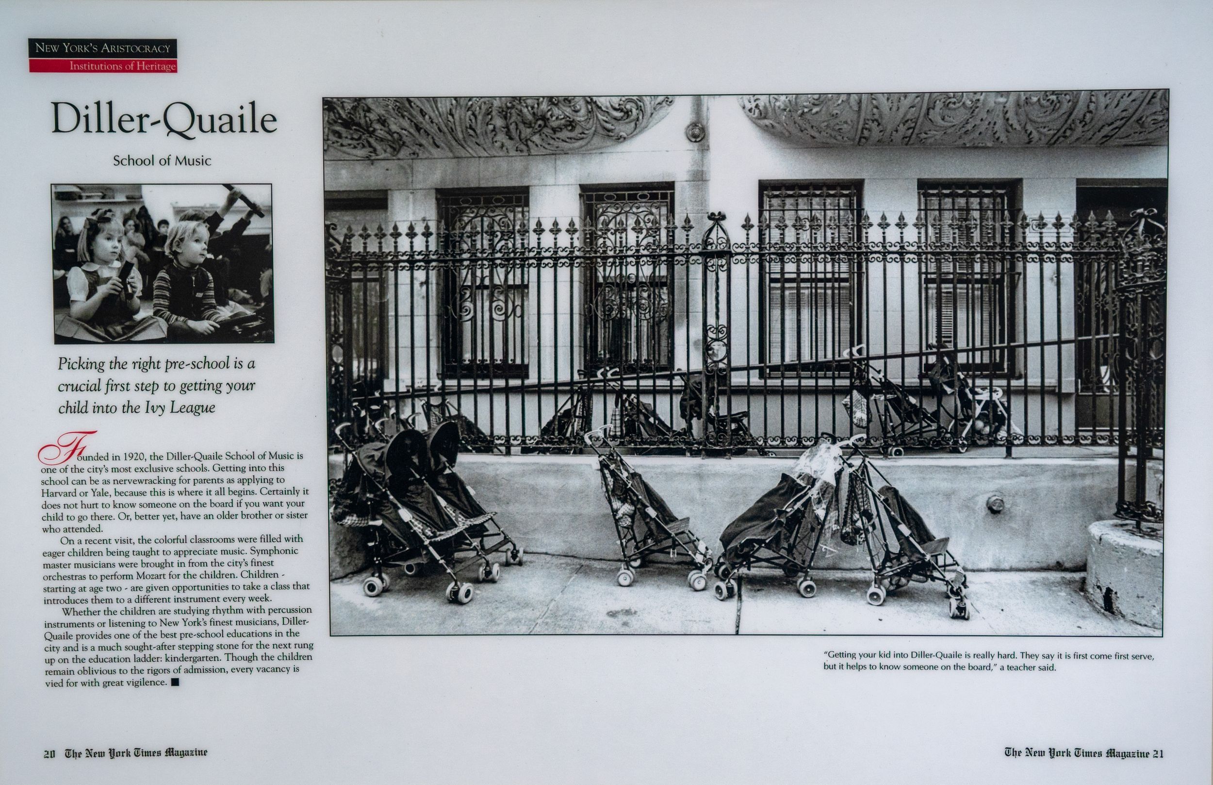 A series of black and white photographs showing snow-covered gates and fences displayed in a gallery-style layout.