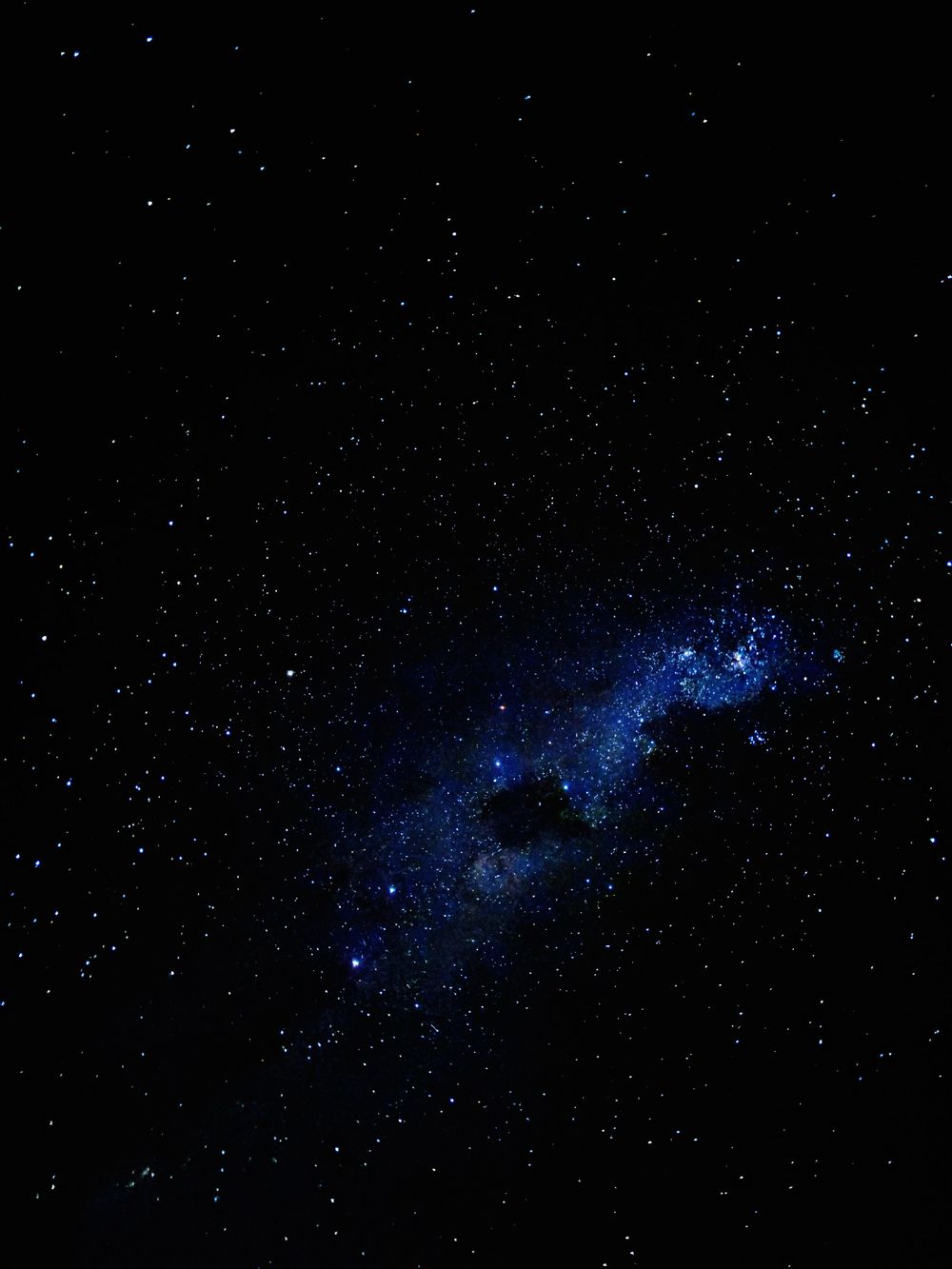 A blue set of stars capturing in remote Australia