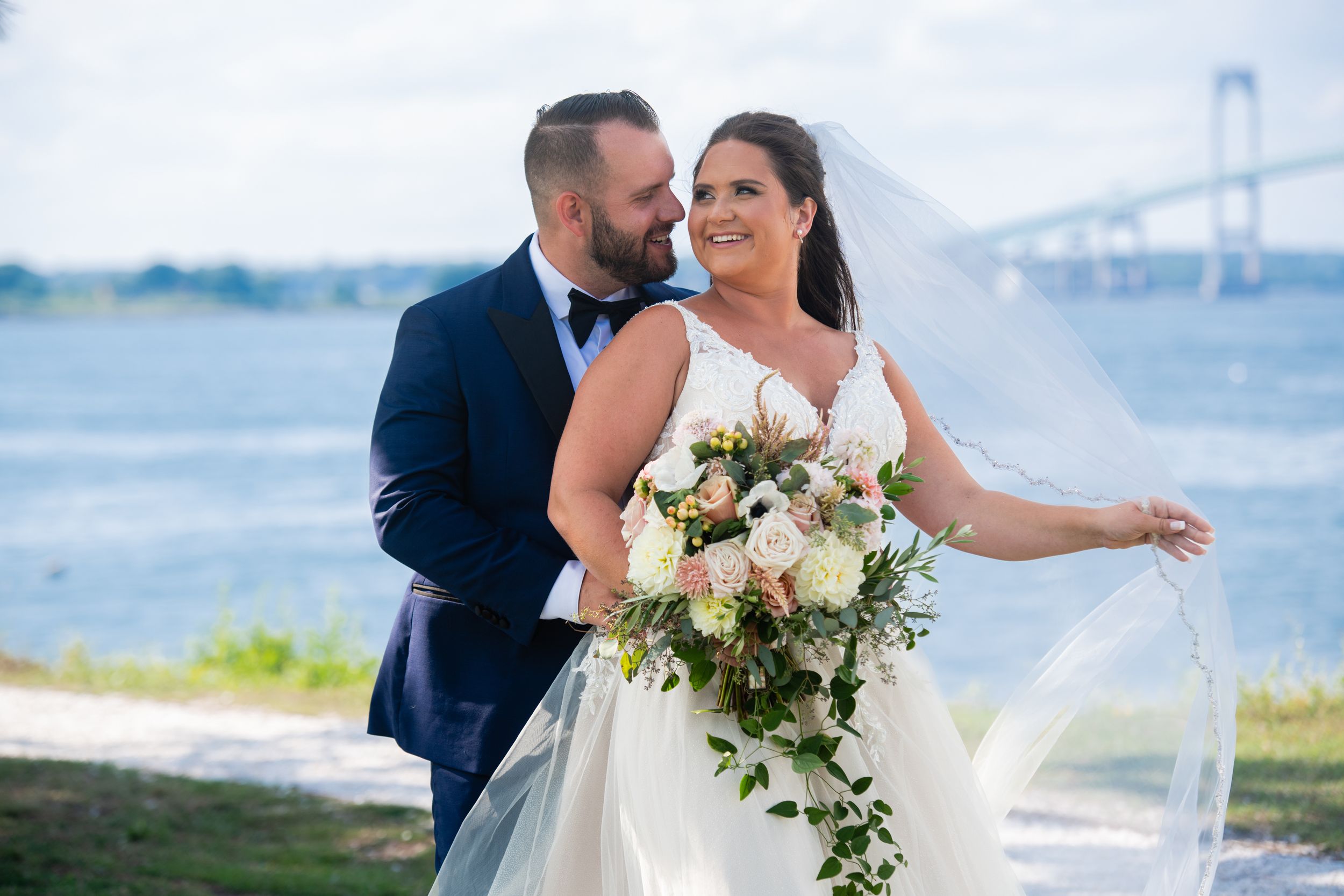 Luxury Newport Harbor Island Resort wedding. Documentary wedding photography in Newport, RI by local professional Stefy Hilmer.