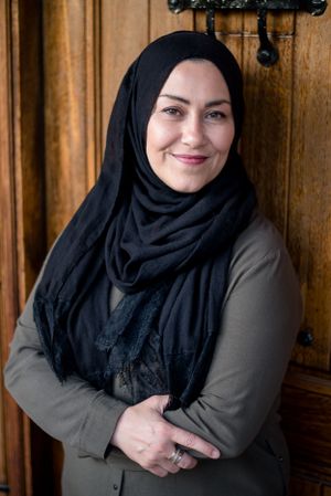 Head shot of Nassiba Cherif by Sacramento photographer, Ashley Nicole Baeza.
