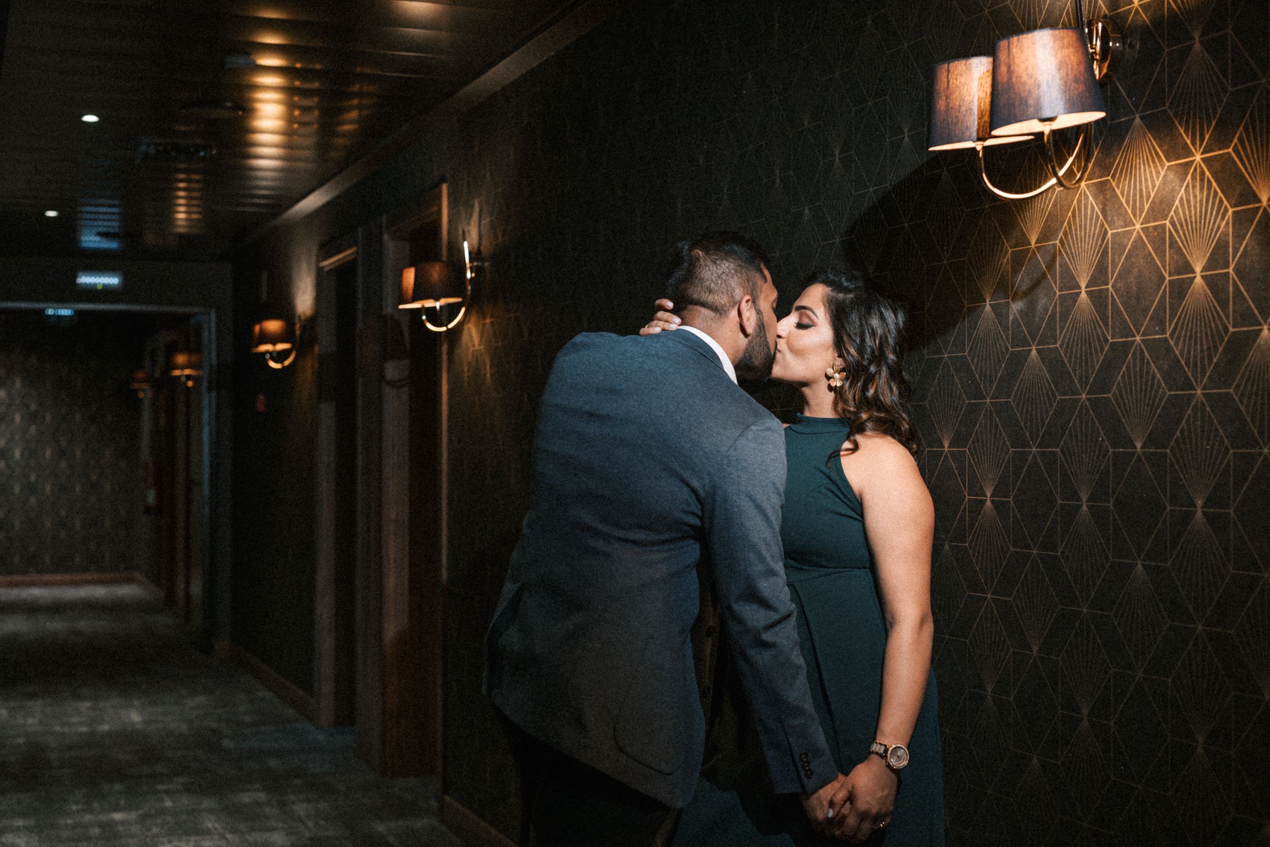 Portugal wedding photographer captures engagement photoshoot at Maxime Hotel Lisbon, with cinematic & editorial photo style