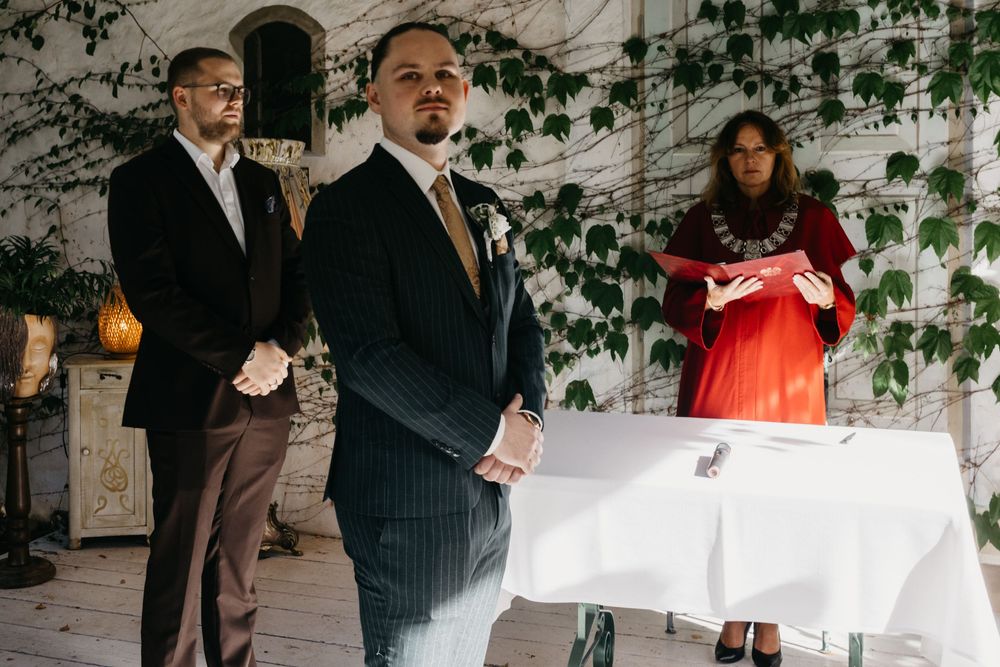 Ceremonia cywilna w toskańskim ogrodzie