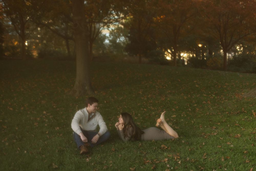 engagement photo of a couple taken by an oklahoma photographer