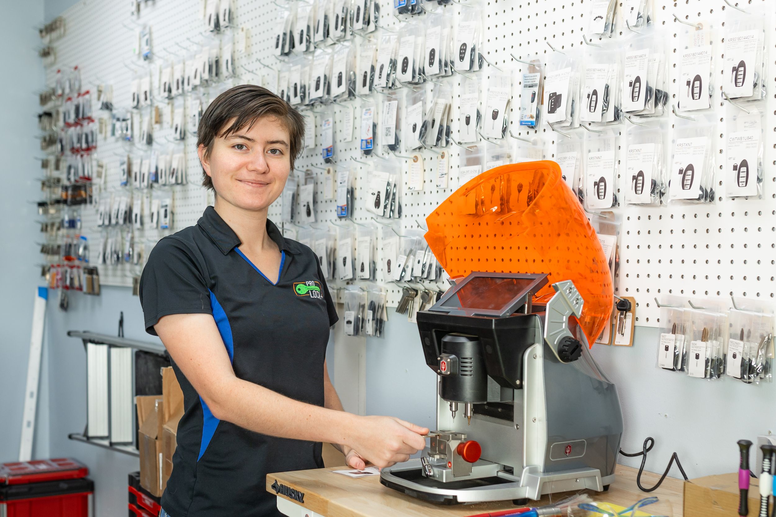 pro lock locksmith branding headshot photos in Hubert nc by swansboro photographer Samantha Ann Photo by jacksonville, Hubert, Emerald Isle
