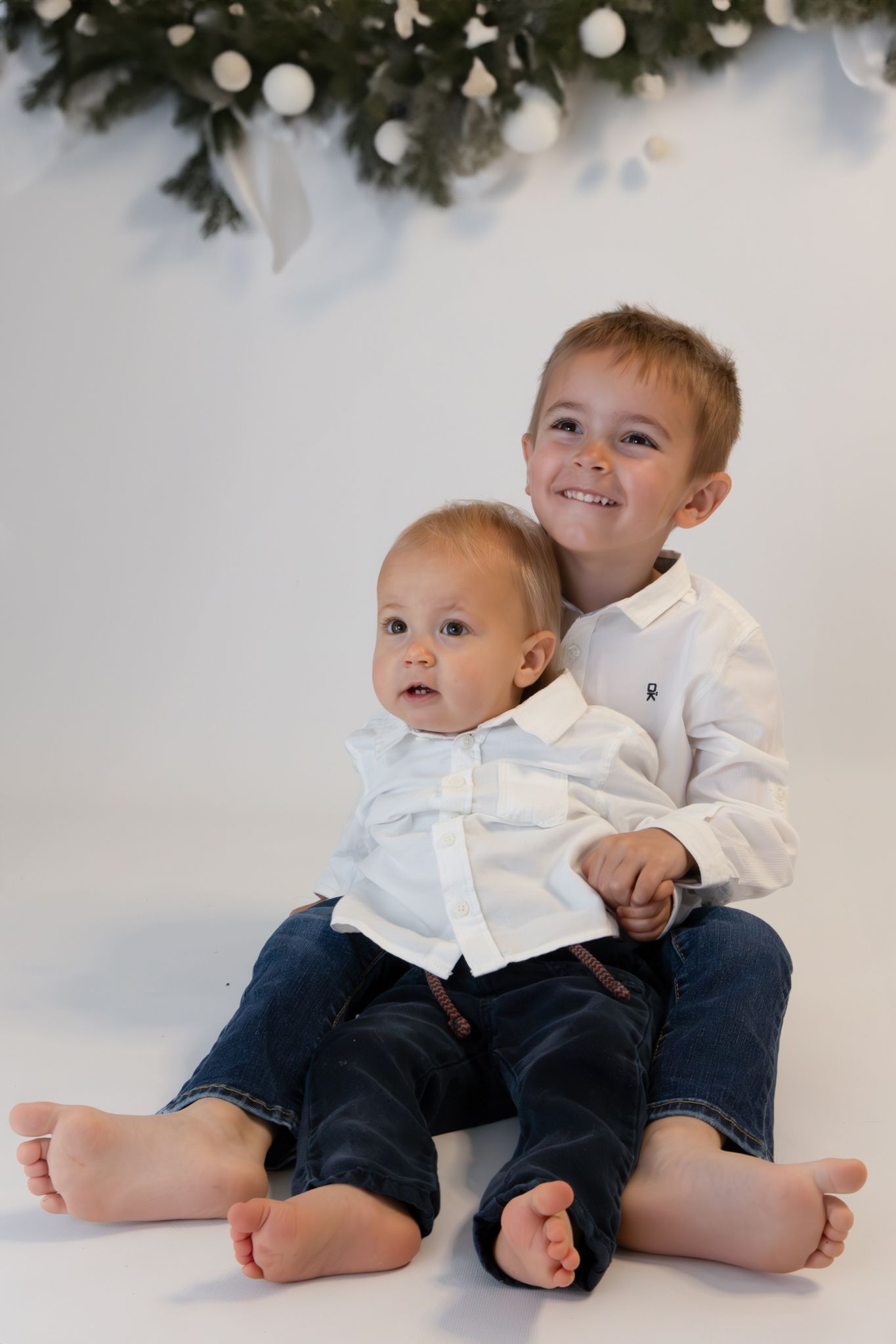 Mini séance Noël famille et enfants réalisée par photographe à Nice
