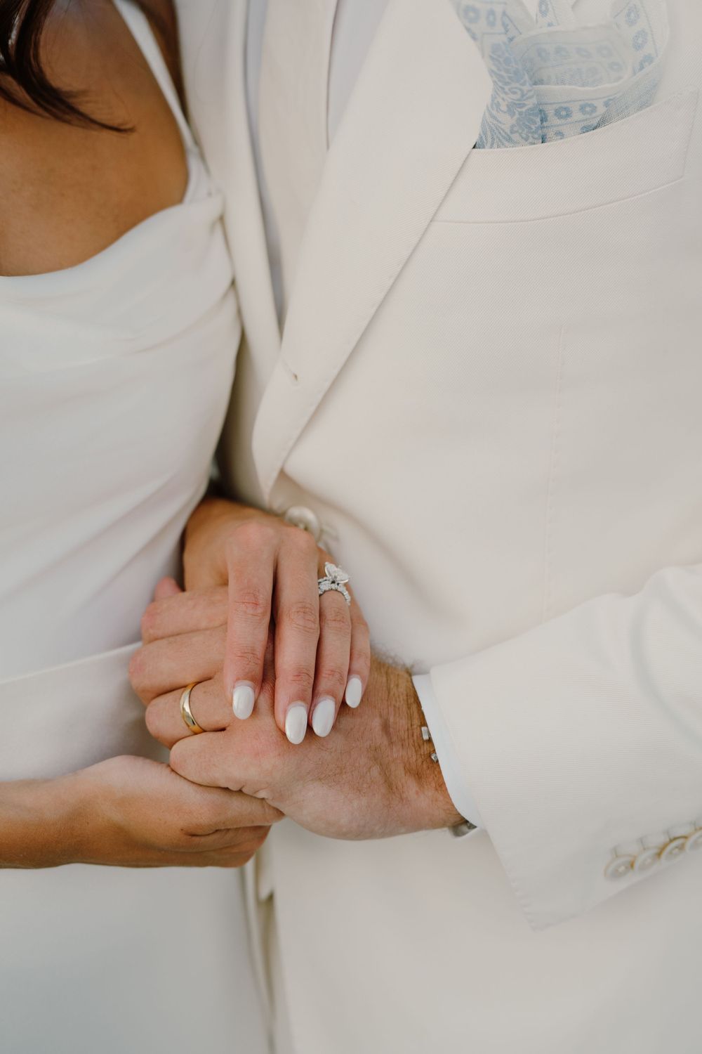 Details of wedding rings in a destination wedding in Sicily