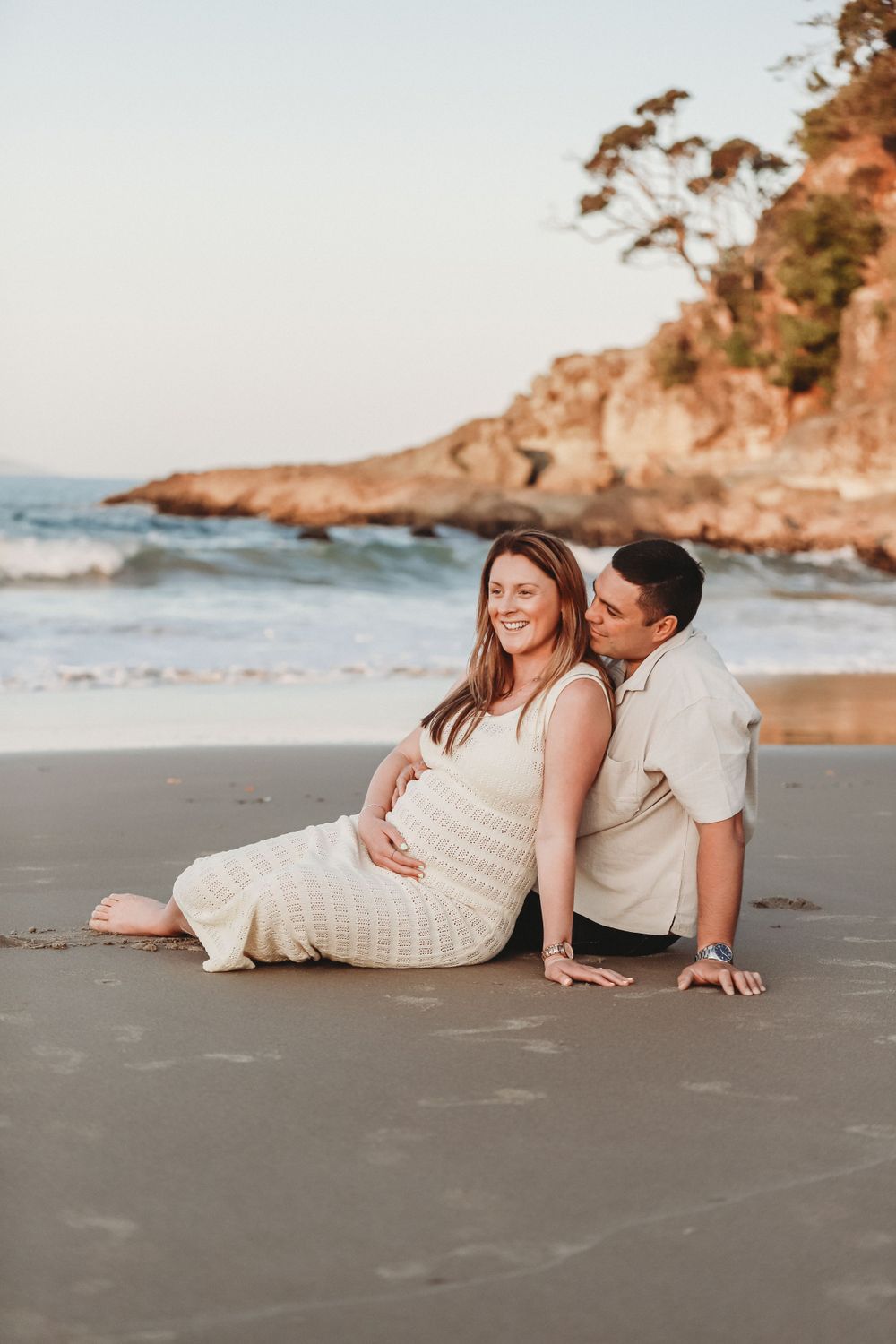 Couple Maternity Session Whangapoua Coromandel