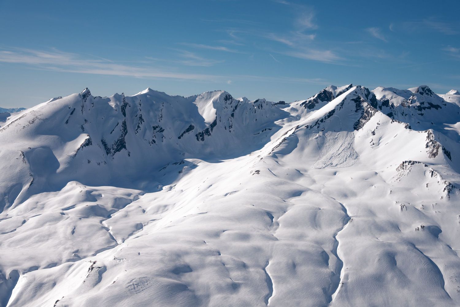 vue passerelle panoramic experience la rosière sur les montagnes enneigées