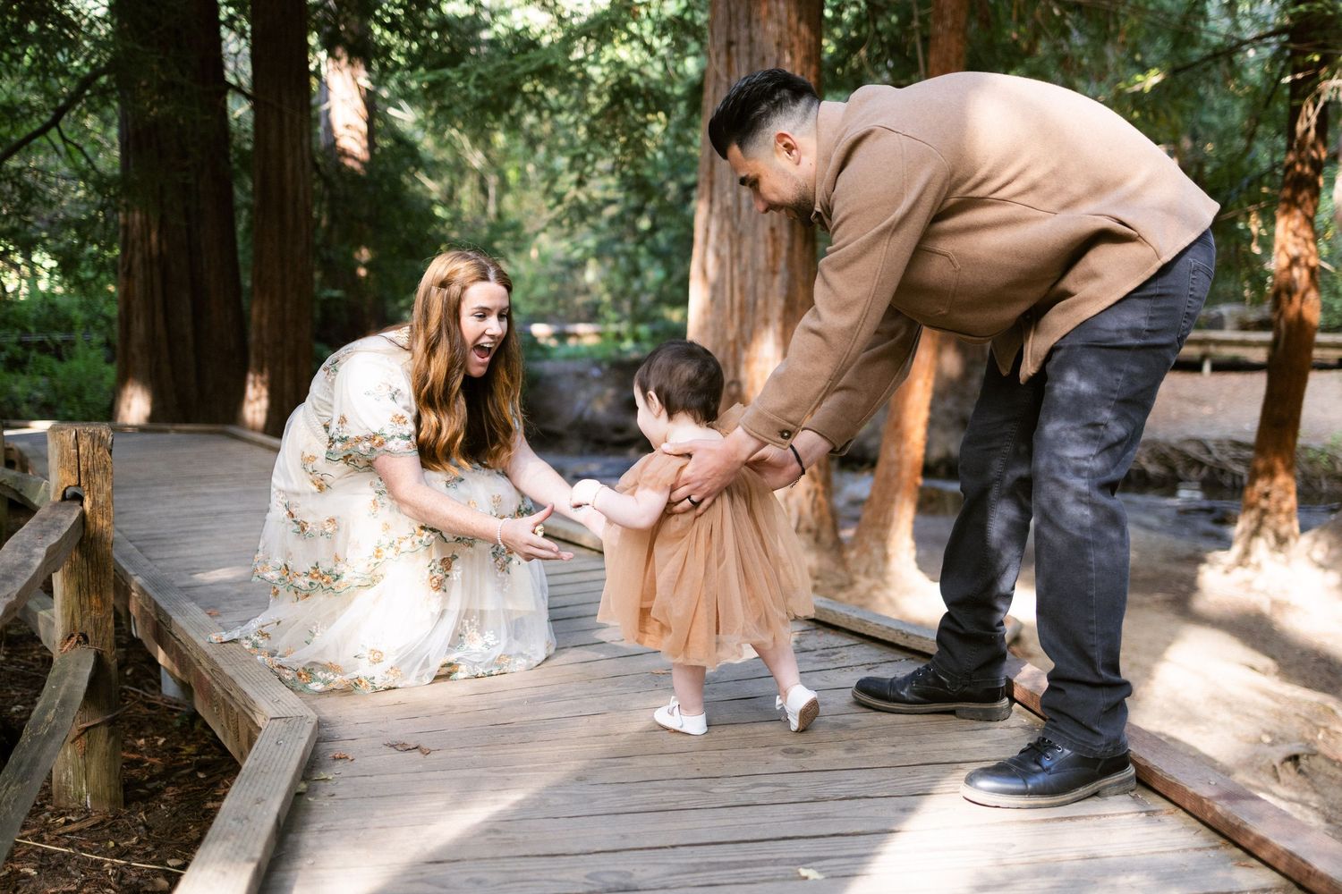 Family pictures Redwoods in Bay Area