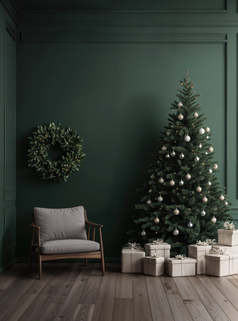 Inspiration de décor pour les minis séance de Noël en Alsace