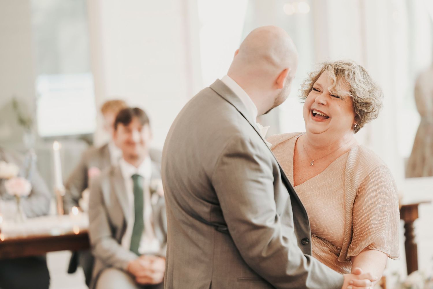 Emotional parent dance during Parker and Kathryn’s French Farmhouse wedding