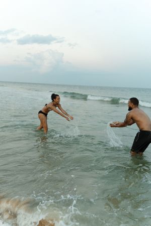 couples photographer on the beach at watch hill rhode island