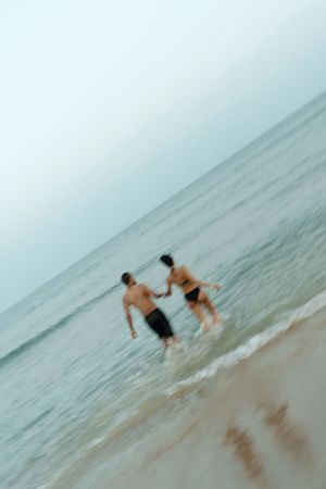 couples photographer on the beach at watch hill rhode island