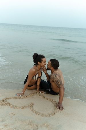 couples photographer on the beach at watch hill rhode island