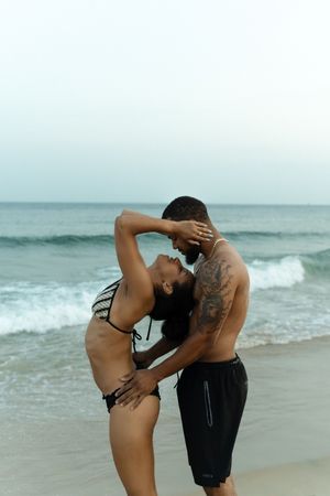 couples photographer on the beach at watch hill rhode island