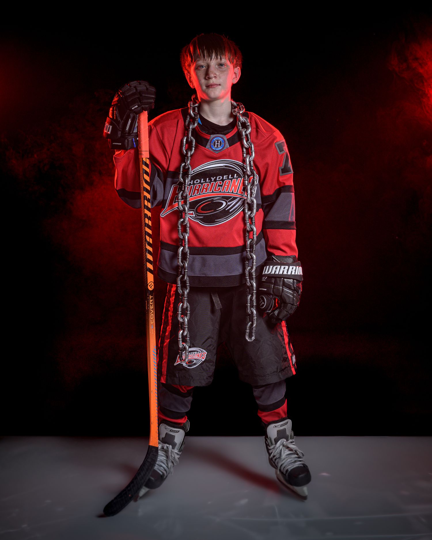 South Jersey Sportrait Photography of a hockey player