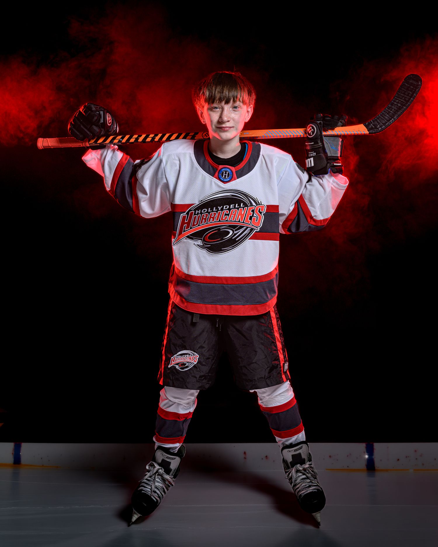 South Jersey Sportrait Photography of a hockey player