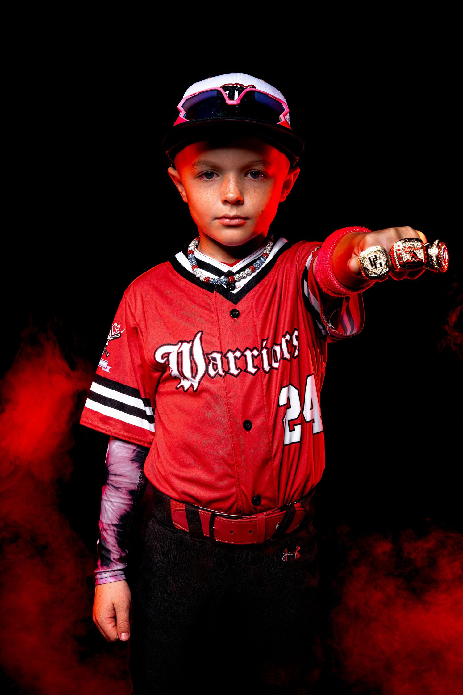 South Jersey Sports Photographer - Sportrait session for NJ travel baseball player