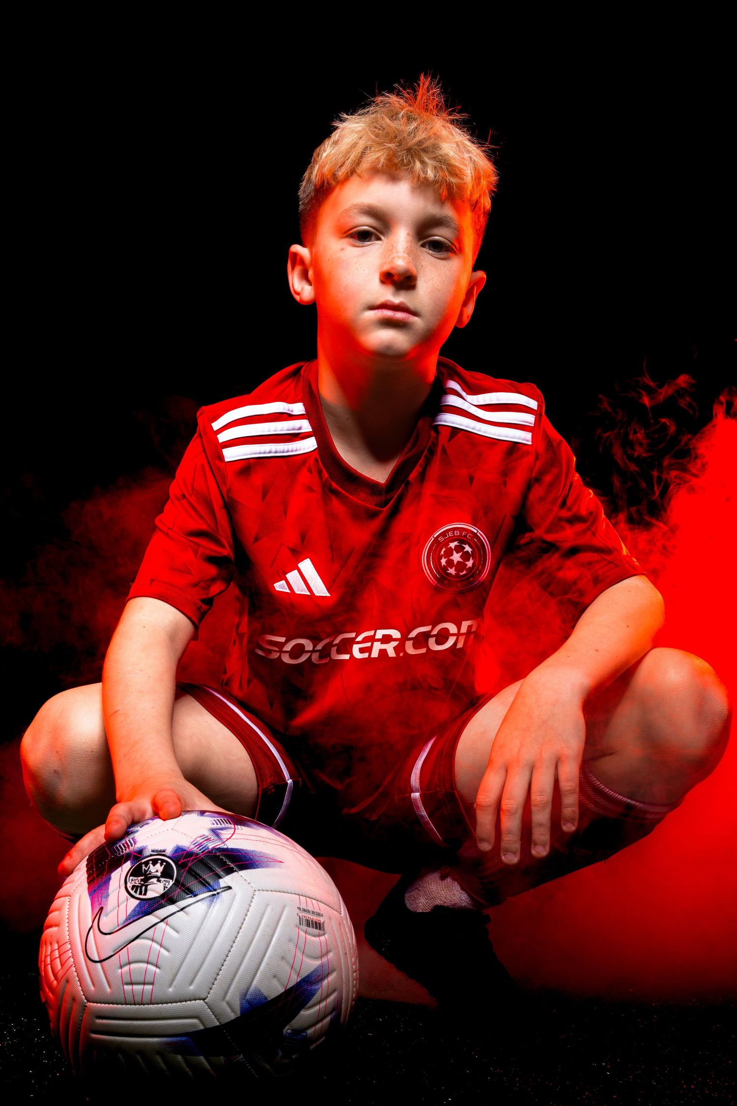 South Jersey Sports Photographer - Sportrait session for NJ travel soccer player