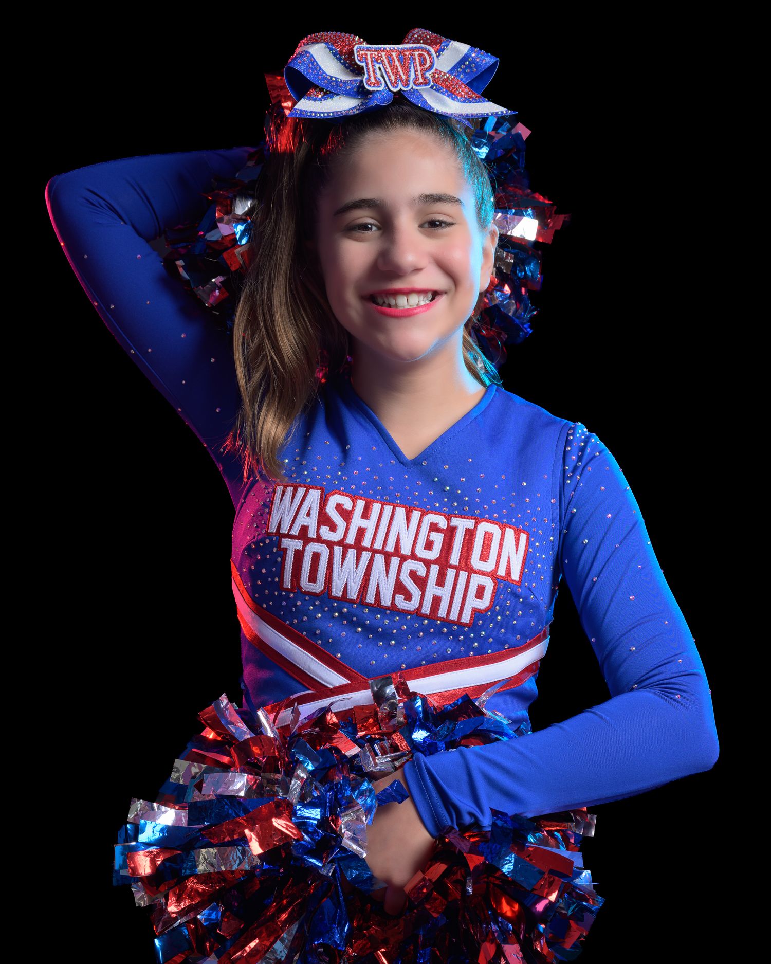 South Jersey Sportrait Photography of a cheerleader