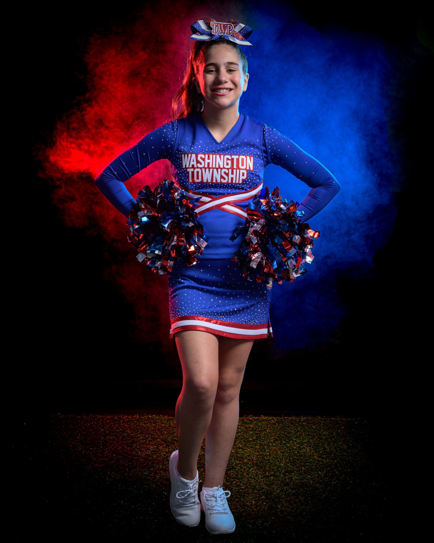 South Jersey Sportrait Photography of a cheerleader