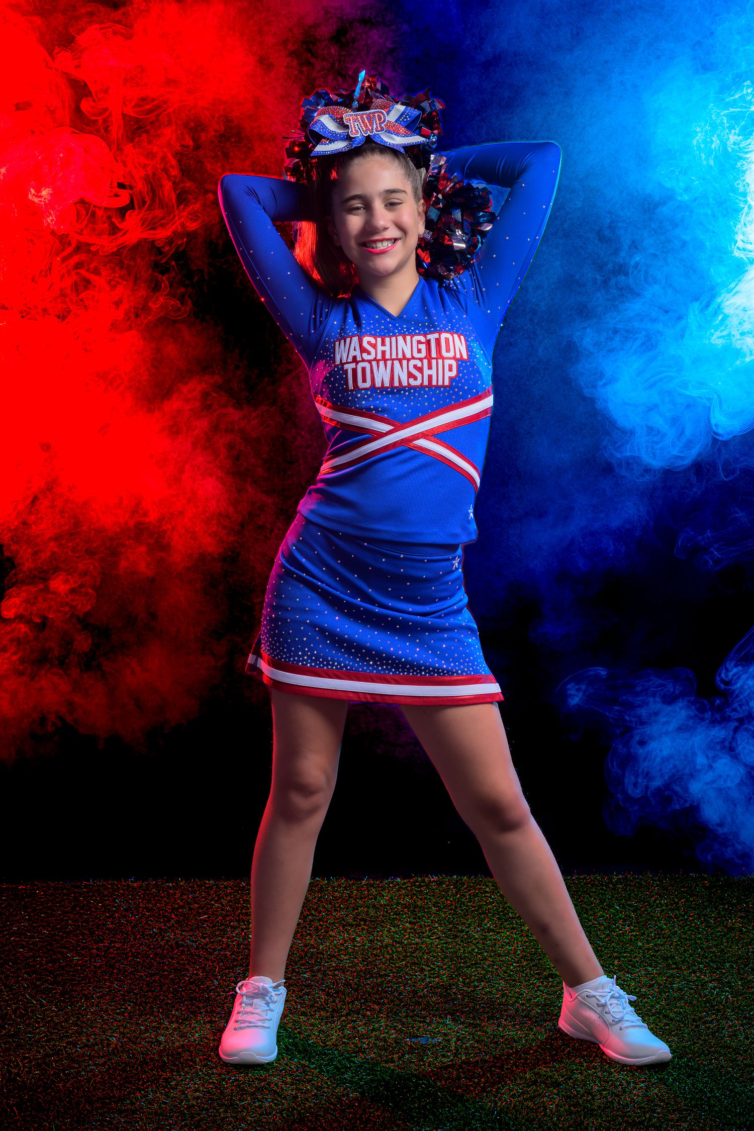 South Jersey Sportrait Photography of a cheerleader