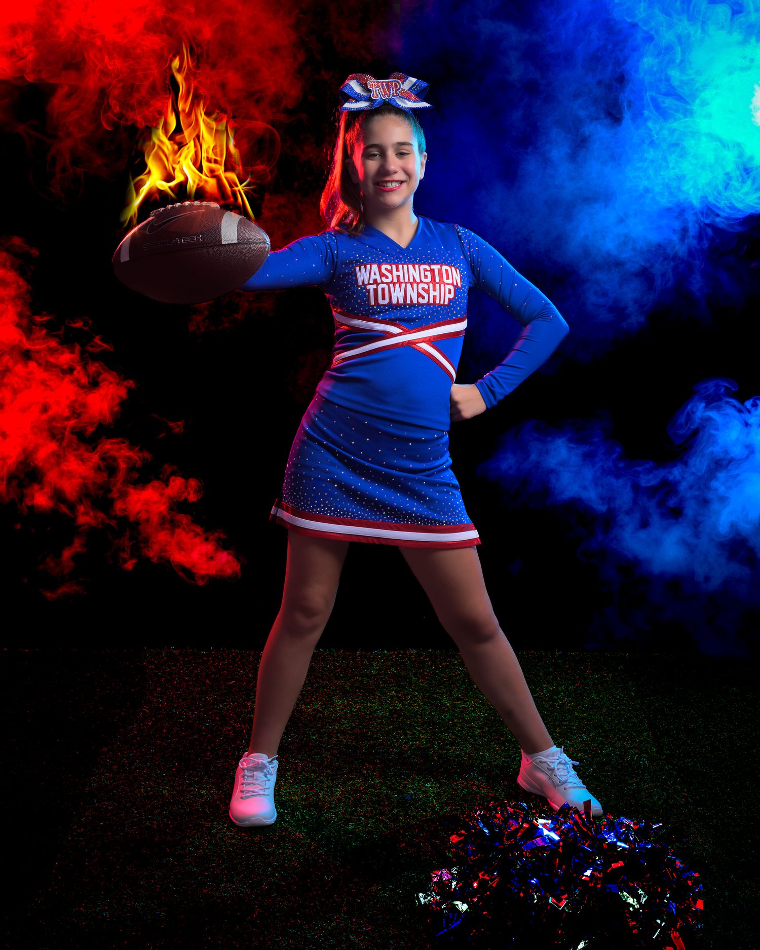 South Jersey Sportrait Photography of a cheerleader