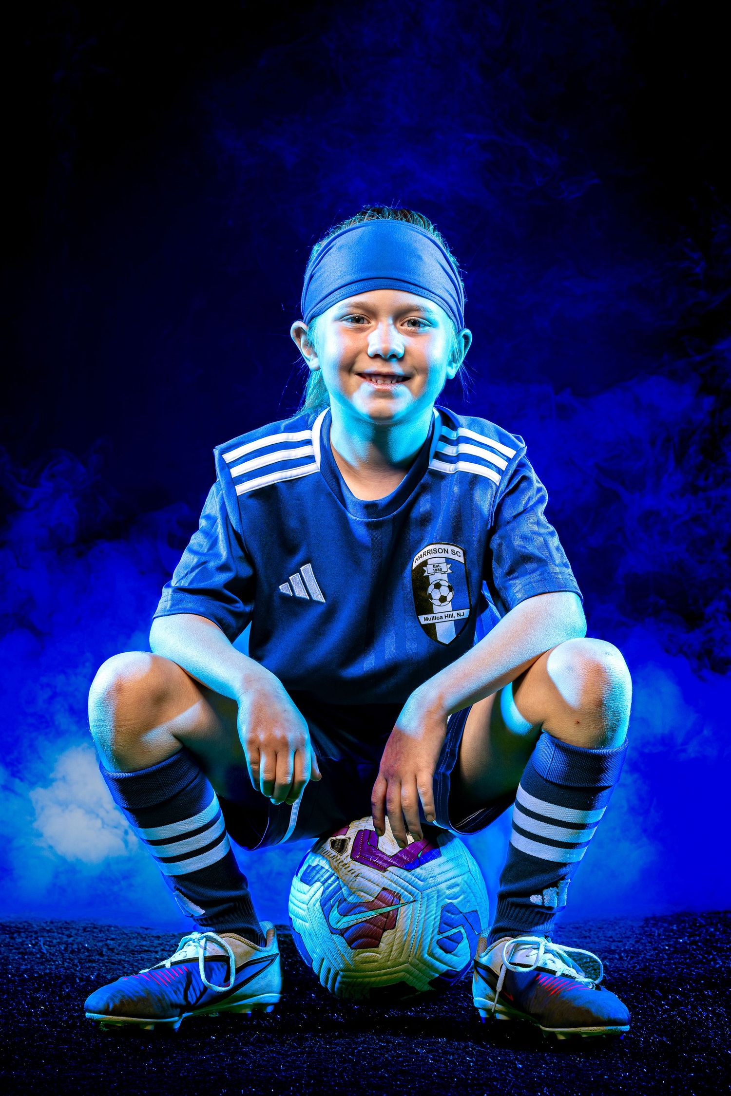 South Jersey Sports Photographer - Sportrait session for NJ travel soccer player