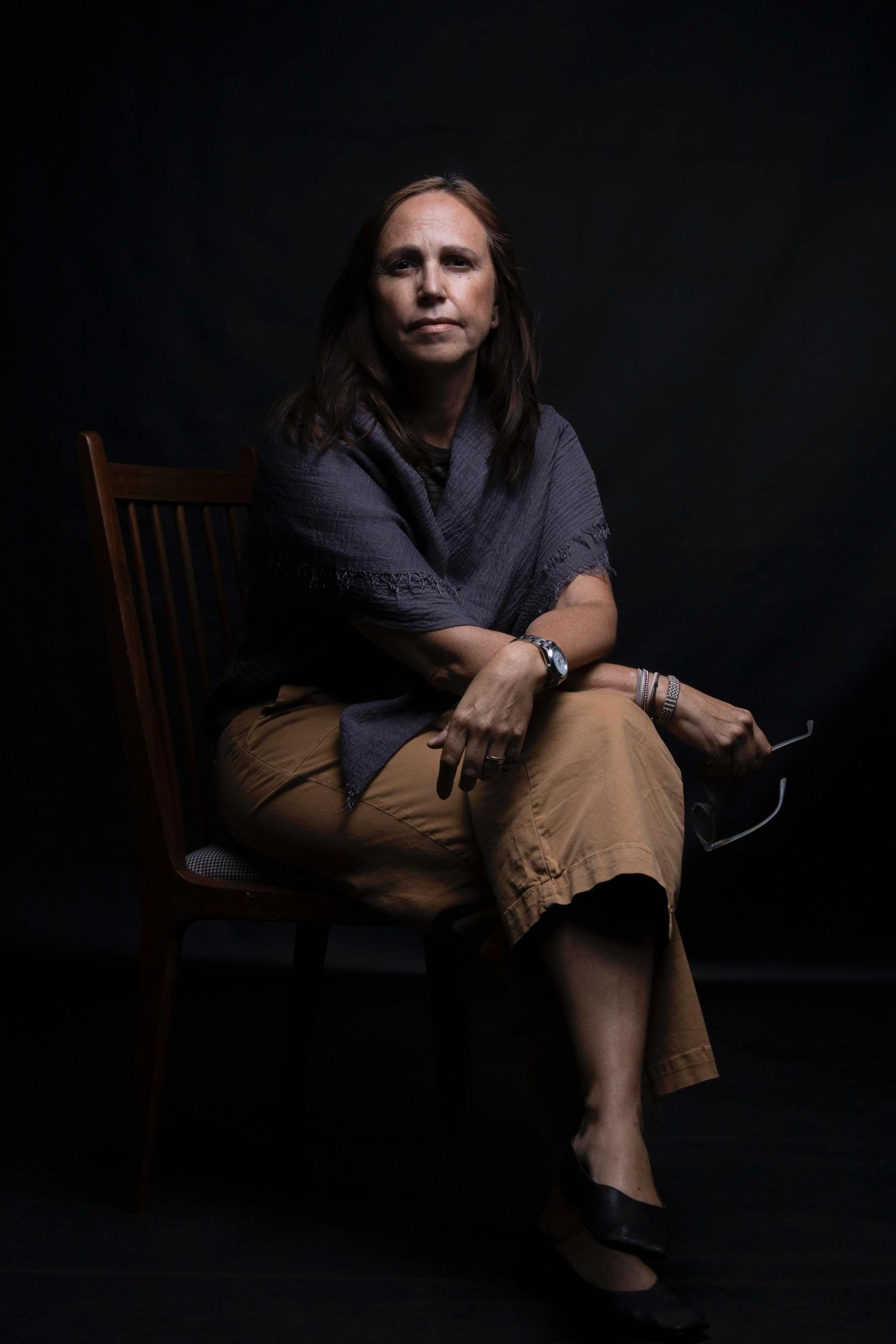 Retrato de Marta Cumellas realizado en un taller de fotografía con flash