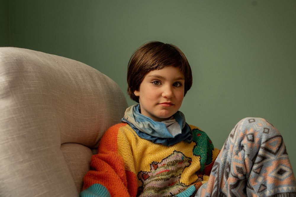 Photographie, séance photographique d'une famille. Approche documentaire au domicile à Sherbrooke, en Estrie. Enfants