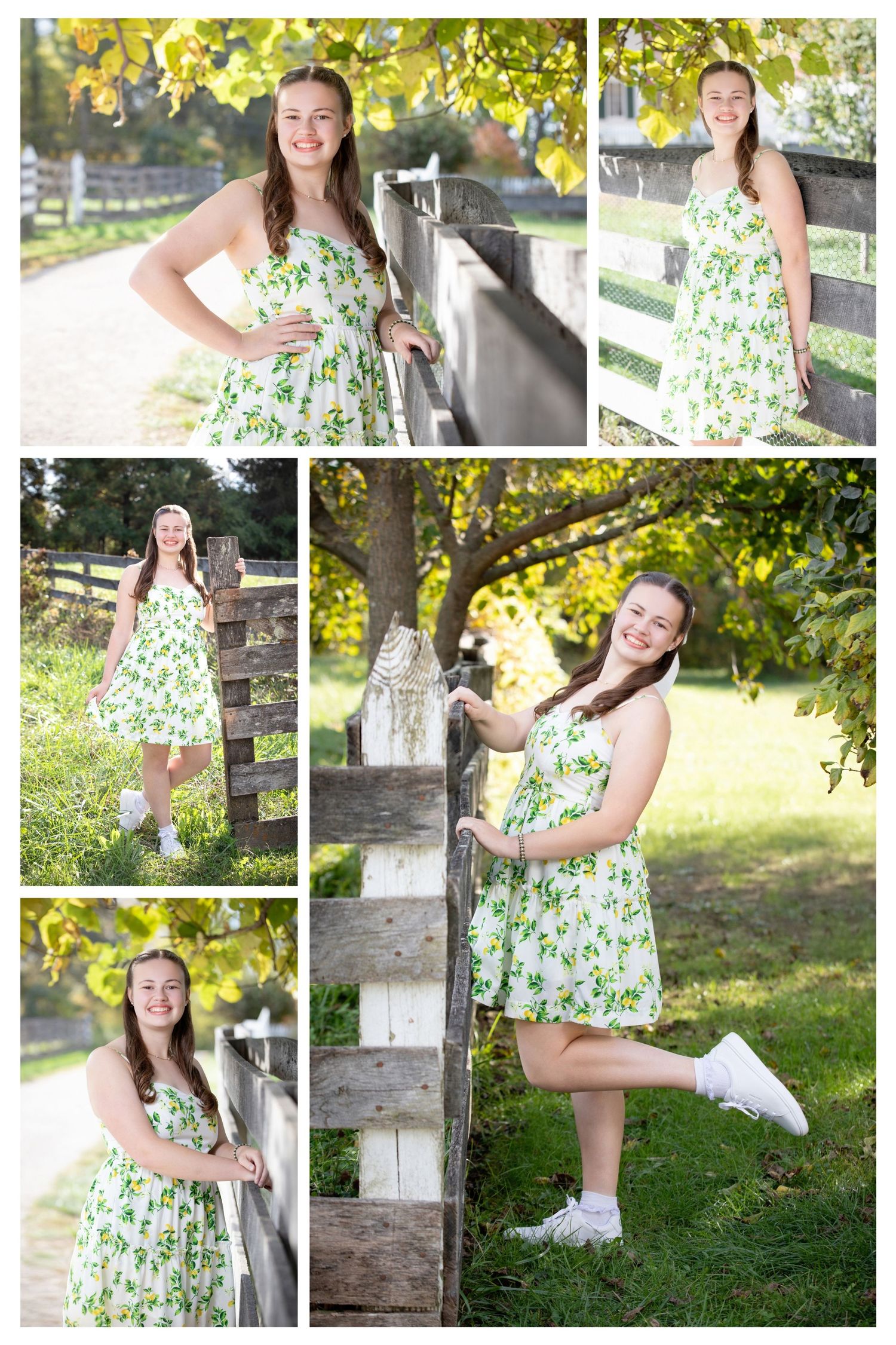 Olentangy Berlin senior pictures at Slate Run Metro Park featuring bright outdoor portraits with rustic fences and natural scenery.
