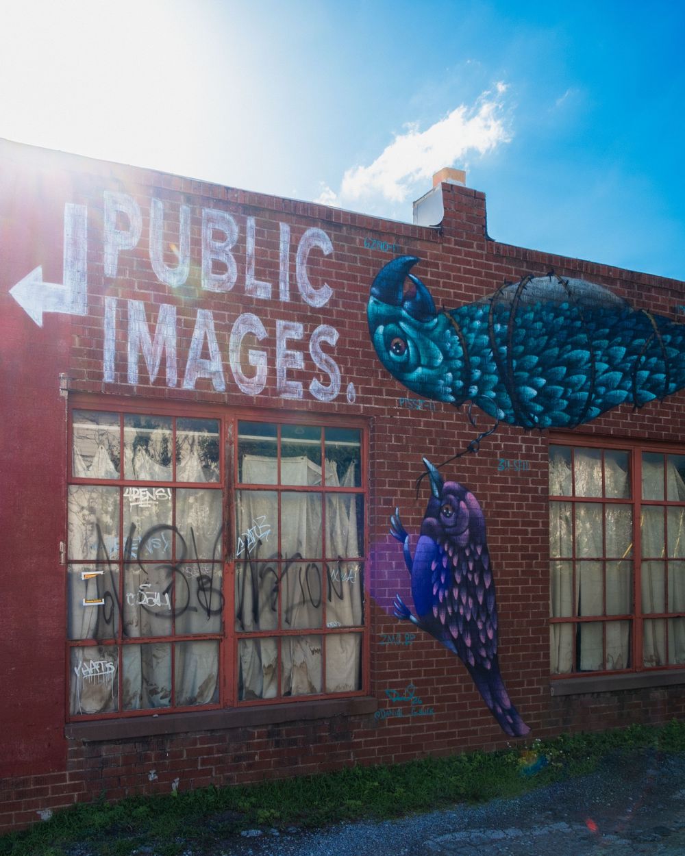 Brick wall murals off Route 66 in Tulsa, OK. June 10, 2026. (David J. Manning)