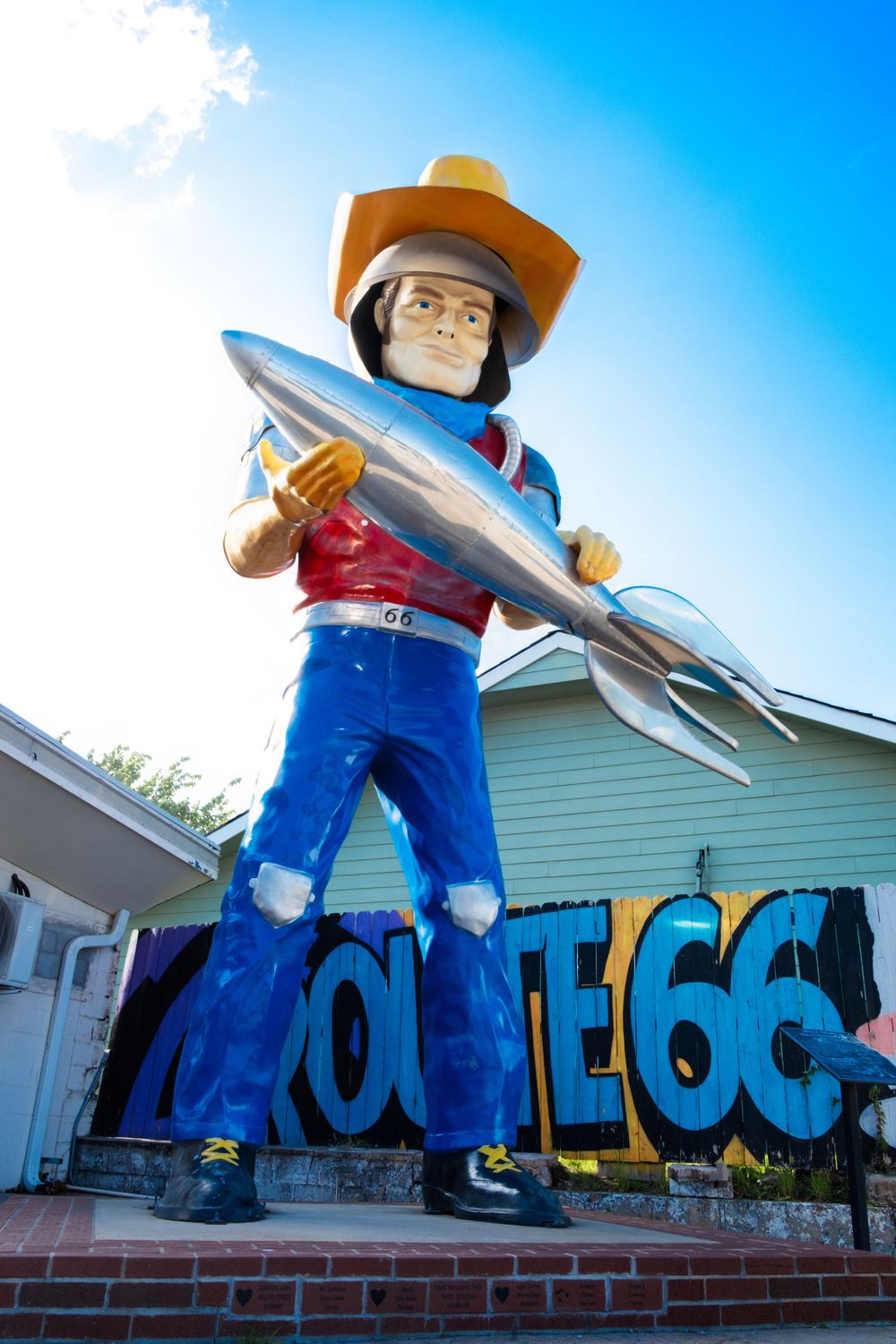 Buck Atom at Route 66 Cosmic Curios. Tulsa, OK. June 10, 2026. (David J. Manning)