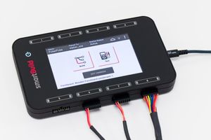 Professional product photography | Smartbuild intelligent  touchscreen multiple wiring connectors on white background.
