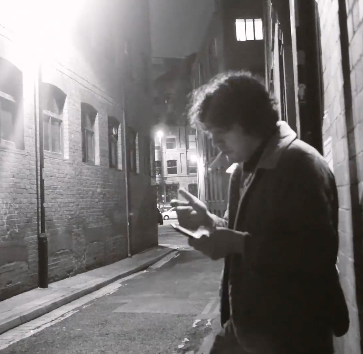 Photo of Andy Bianculli of StarParks taken in Manchester England by Musician and Photographer Chris Brecht