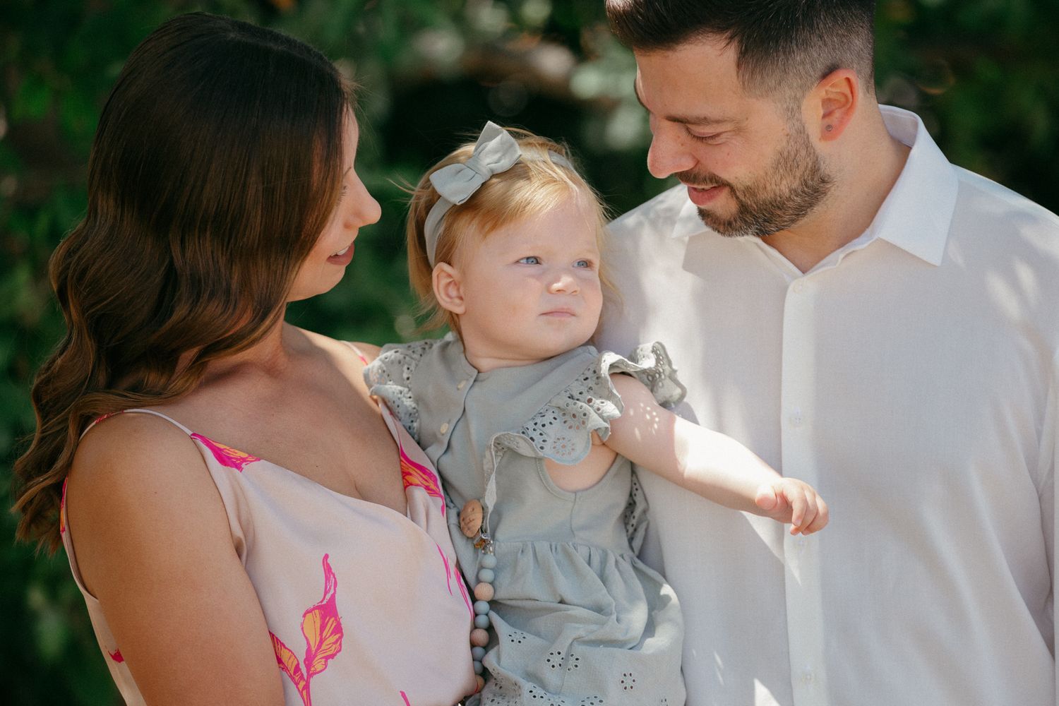 Portrait photograph during a christening in Cyprus.