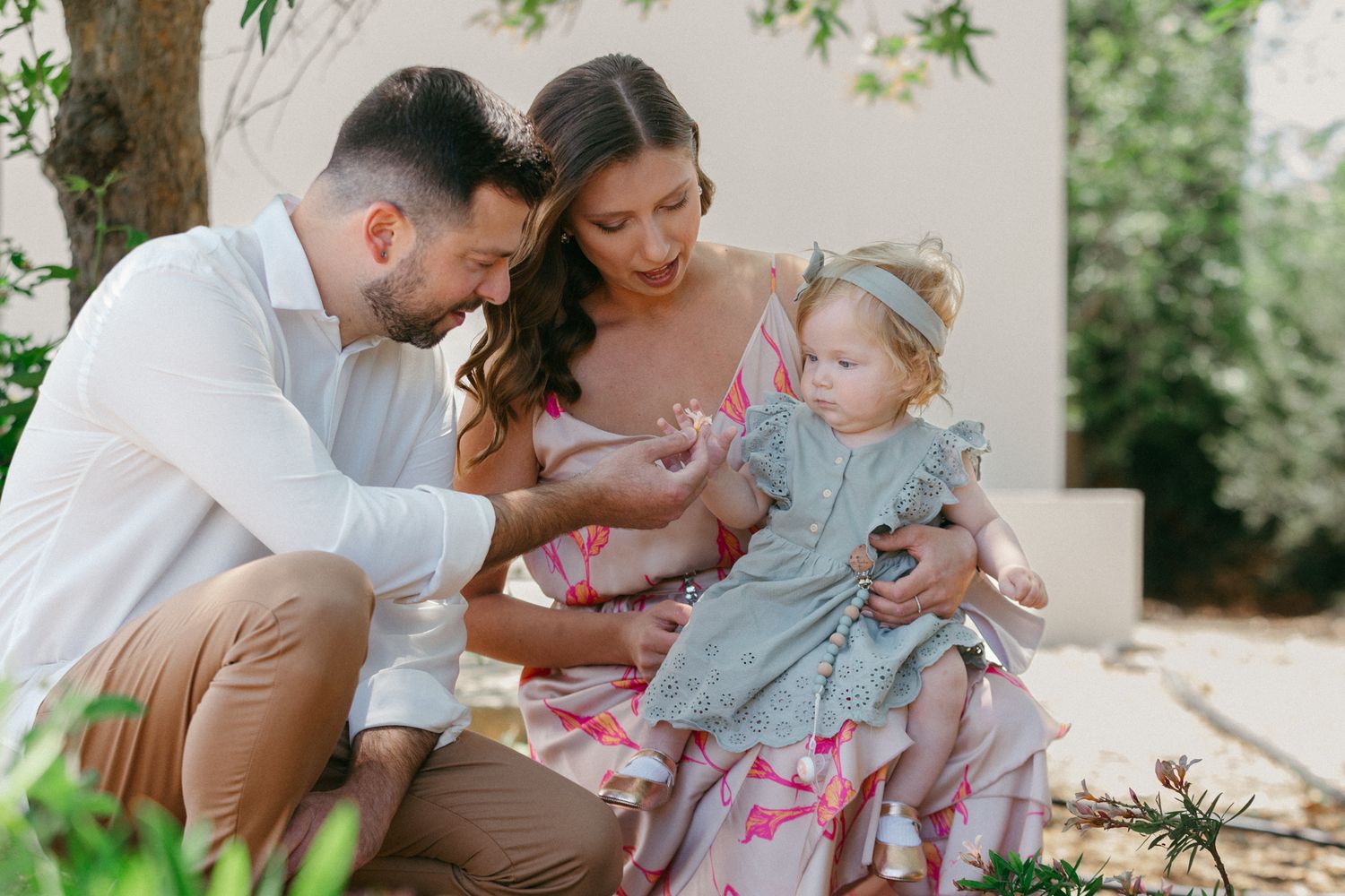 Family portraits for baptism in Paphos.