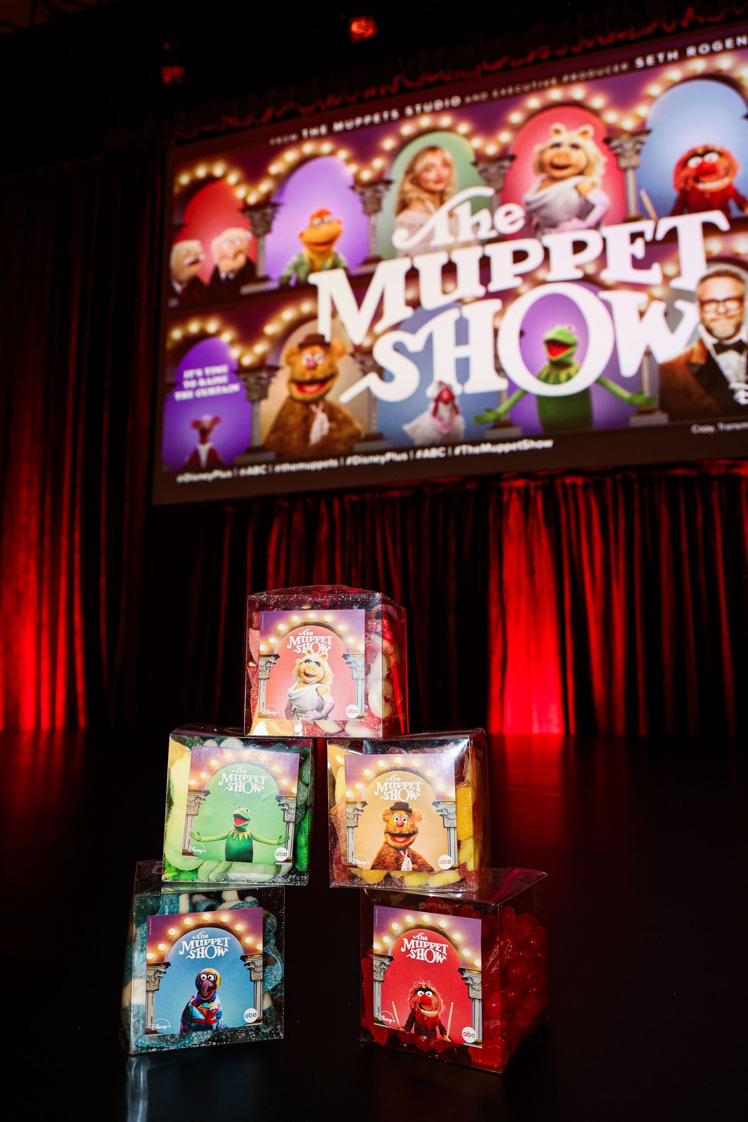 The Muppet Show premiere at The Roosevelt in Los Angeles. Hosted by Seth Rogen.
