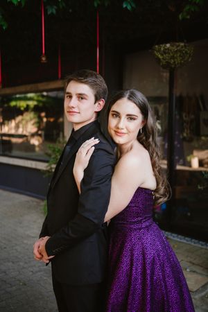 Formal couple photography for a high school matric dance event.