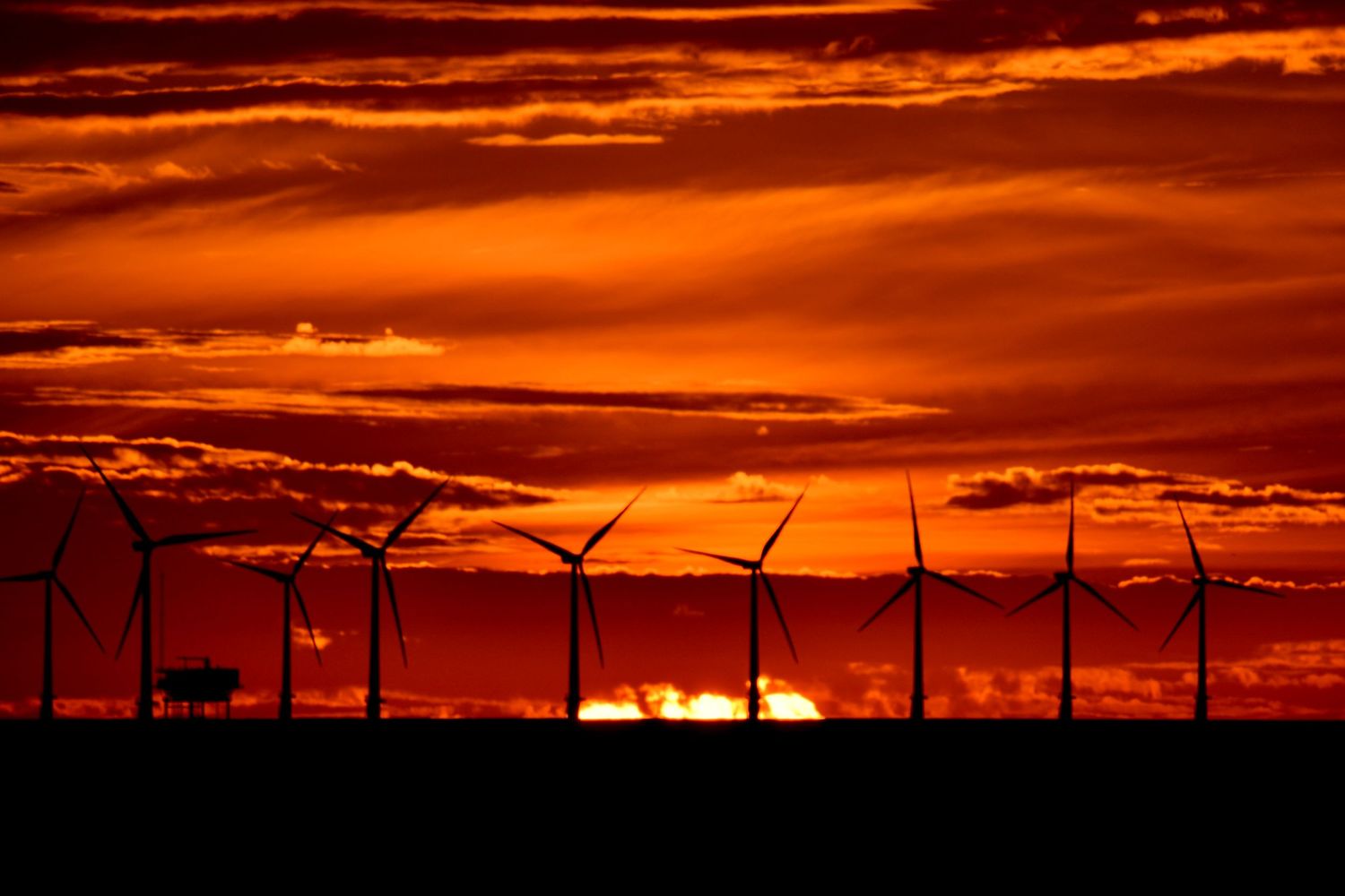 Thanet Array wind farm from North Foreland, Kent