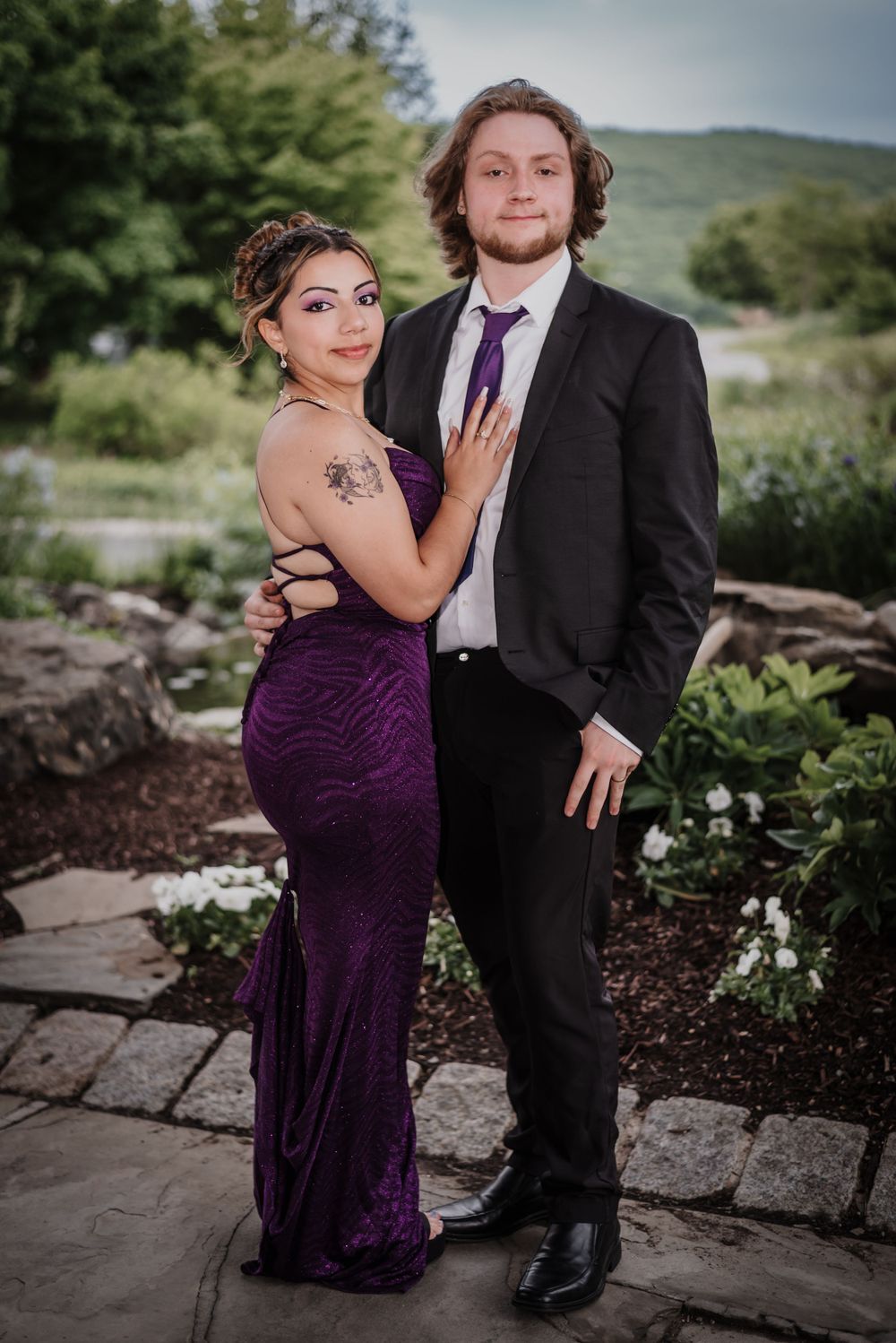 prom portrait photography session by Sussex County photographer in North Jersey