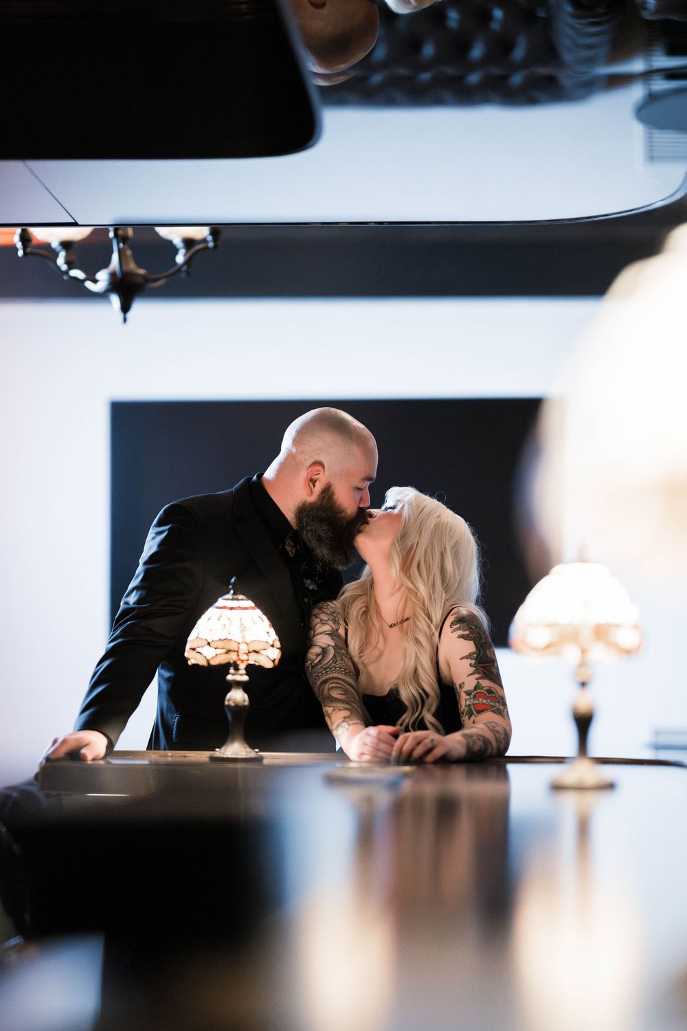 Bride and groom in their wedding attire. taken by Chris Cornish Photography