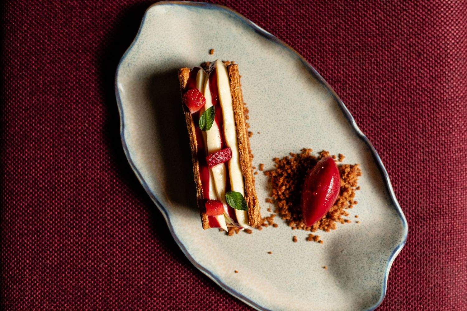 Food photography highlighting dessert from Tanta Cocina Peruana Perivian restaurant in River North Chicago. Images by Jonathan Cooper.