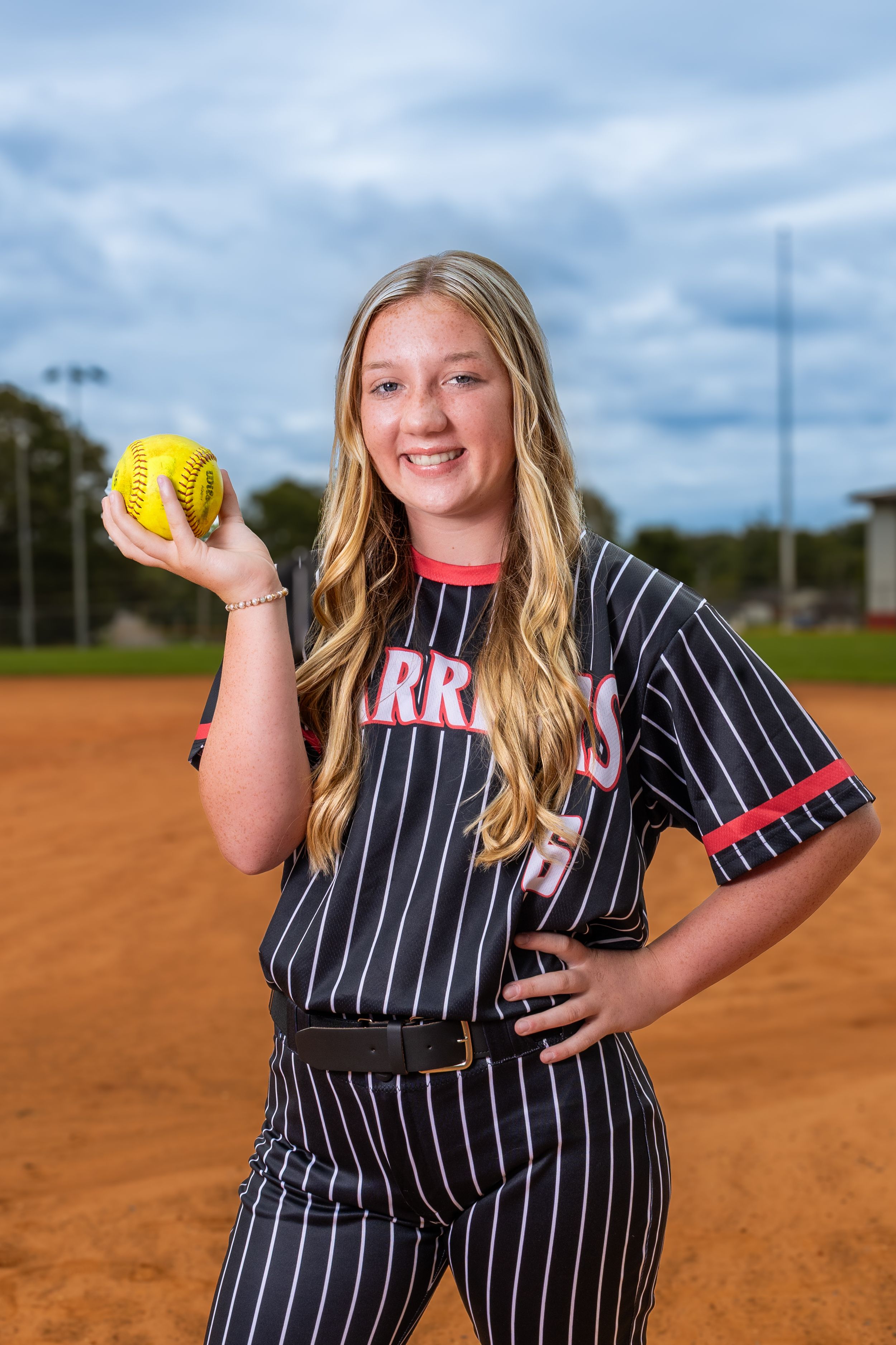 middle school softball portrait