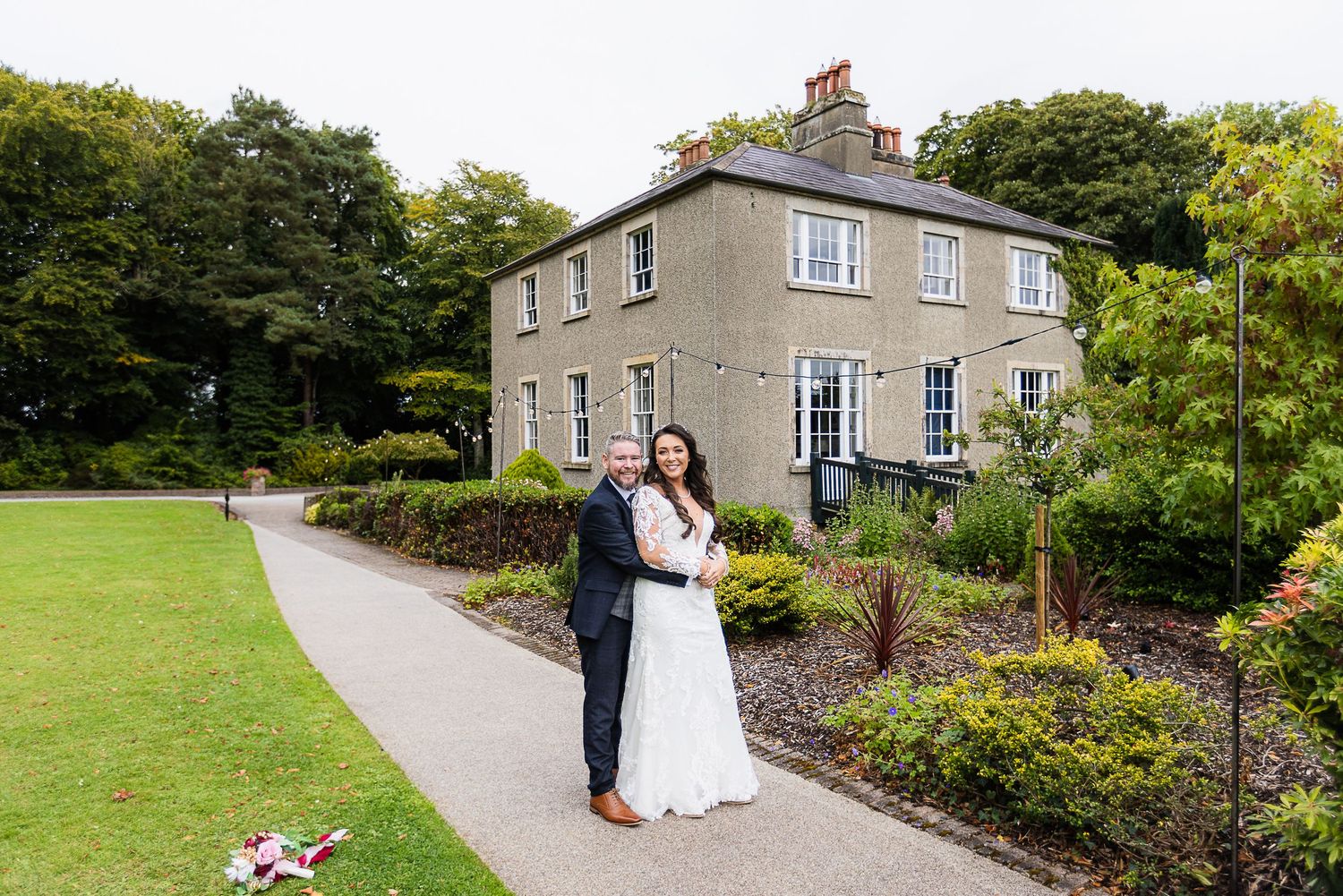 Bride and Groom at the beautiful Olde Rectory Killyman Wedding Venue County Tyrone