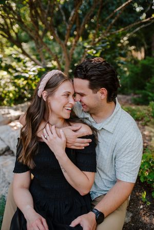 Botanica engagement pictures, wichita wedding photographer