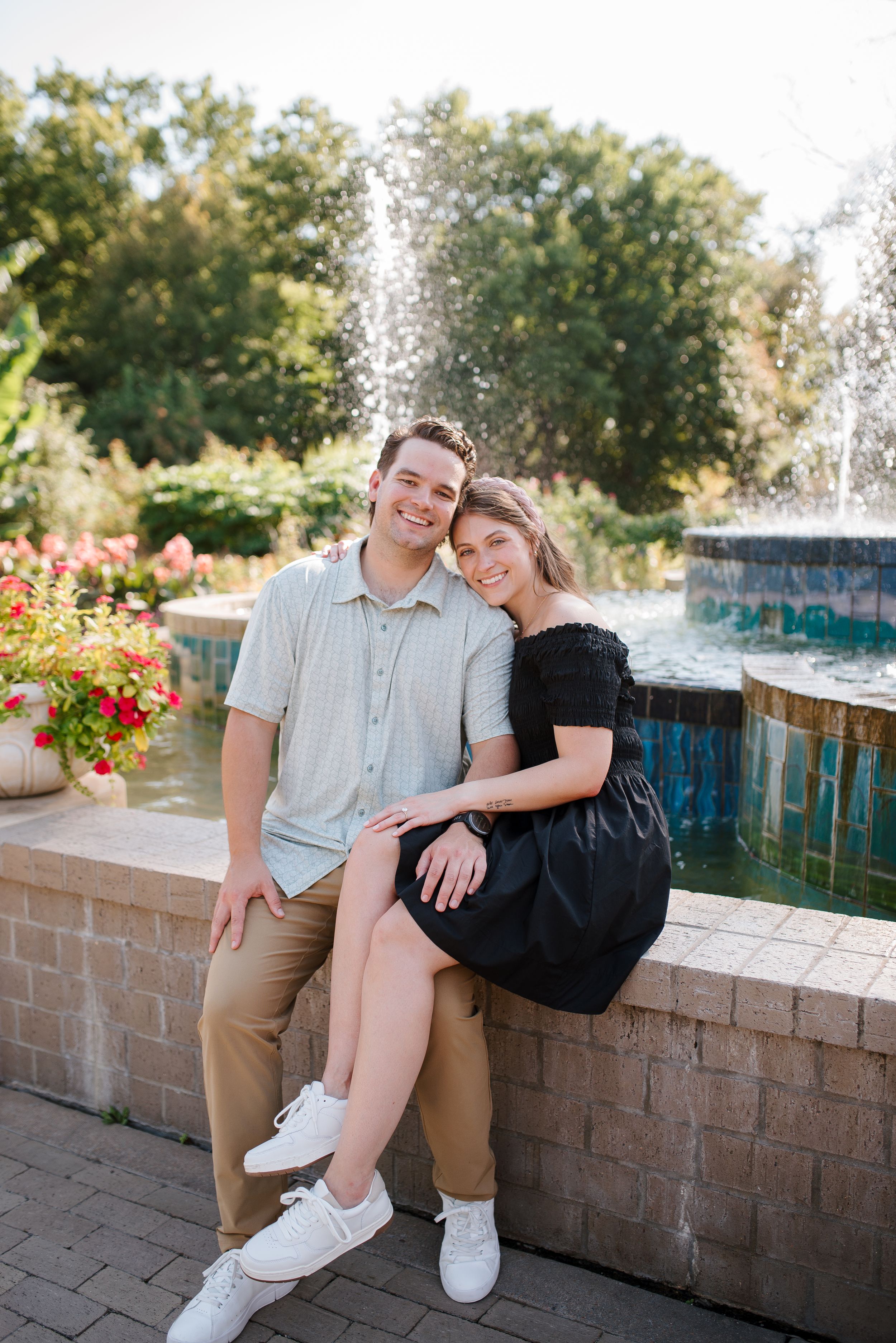 Botanica engagement pictures, wichita small wedding photographer