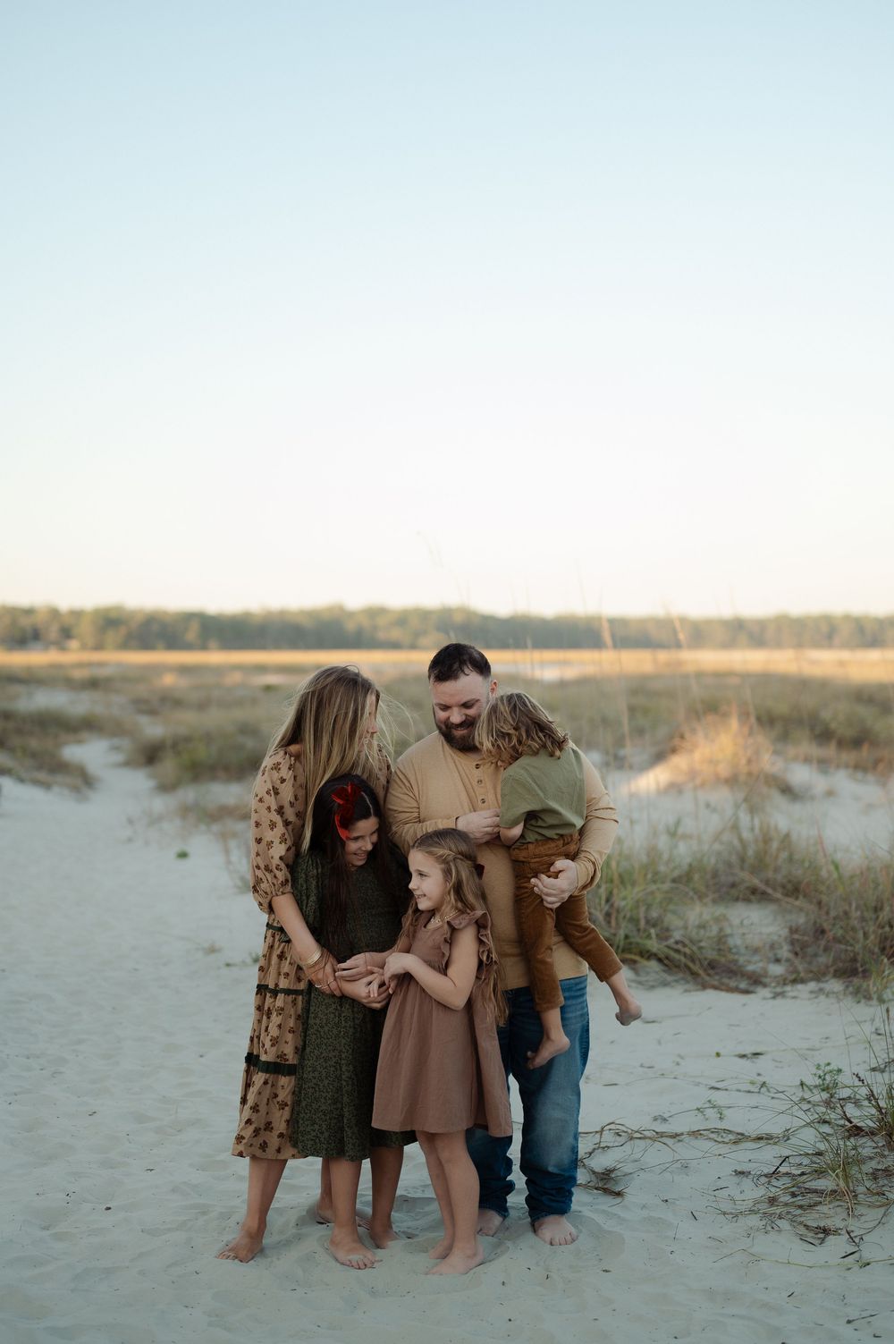 small family beach session in cherry grove, sc
