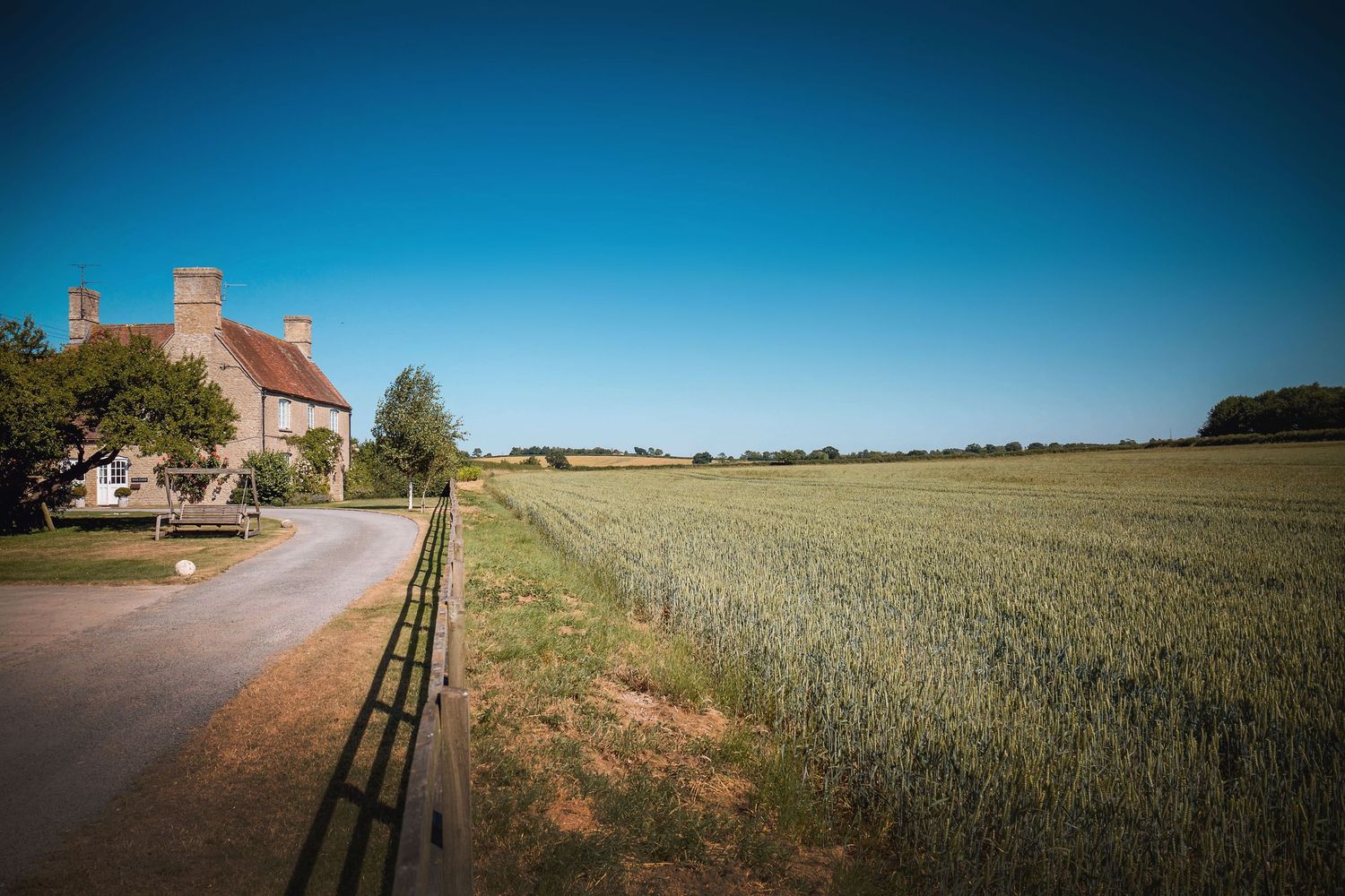 Open countryside wedding venue